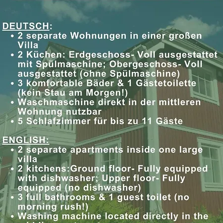 Δωμάτια σε οικογενειακή κατοικία Smaland, 2 Apartments, 11 Gaeste Bei Berlin